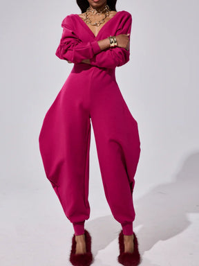 COMFY COZY SWEATSHIRT JUMPSUIT