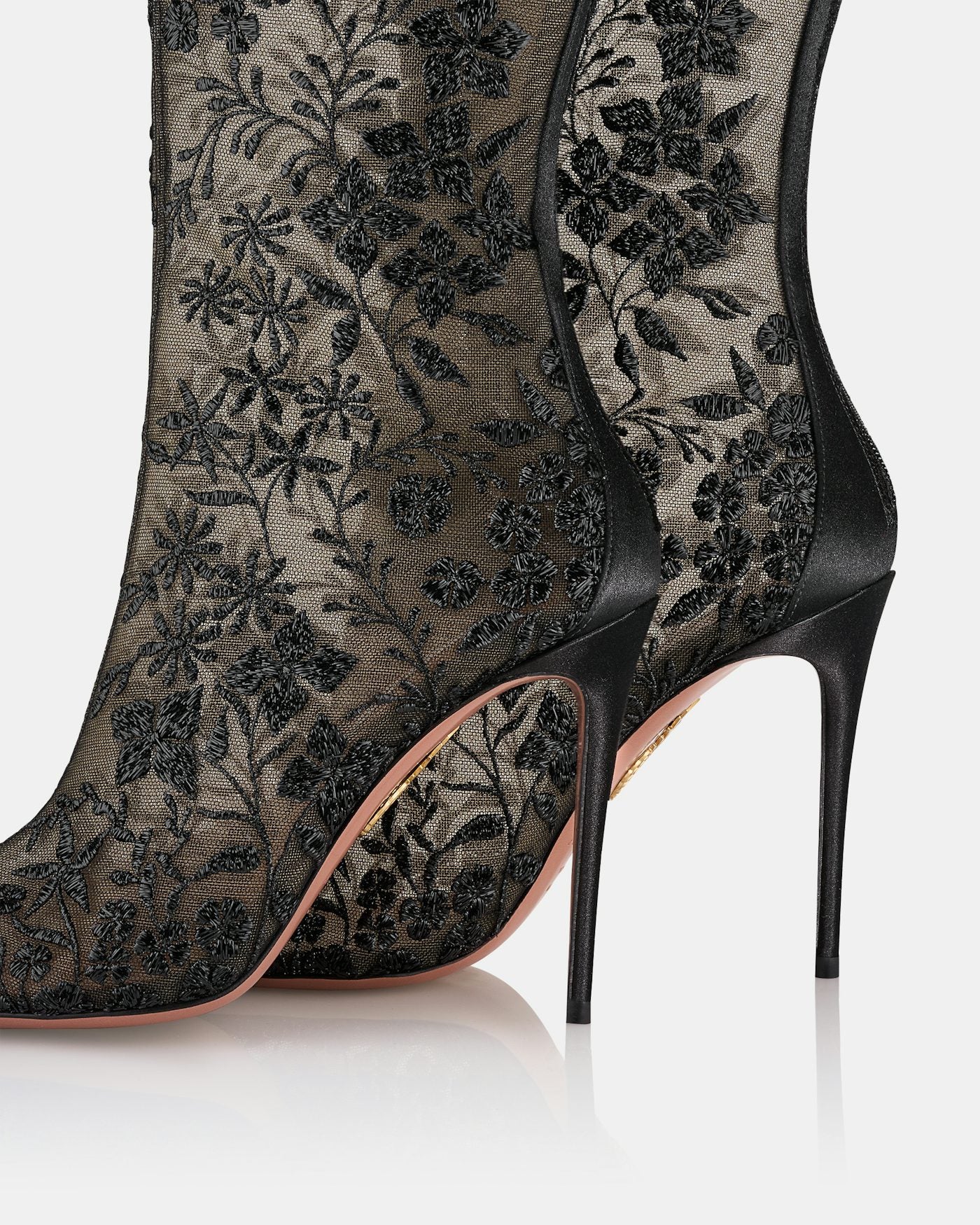 Sheer Tulle Mesh Boots