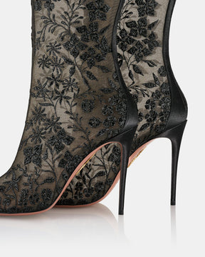 Sheer Tulle Mesh Boots