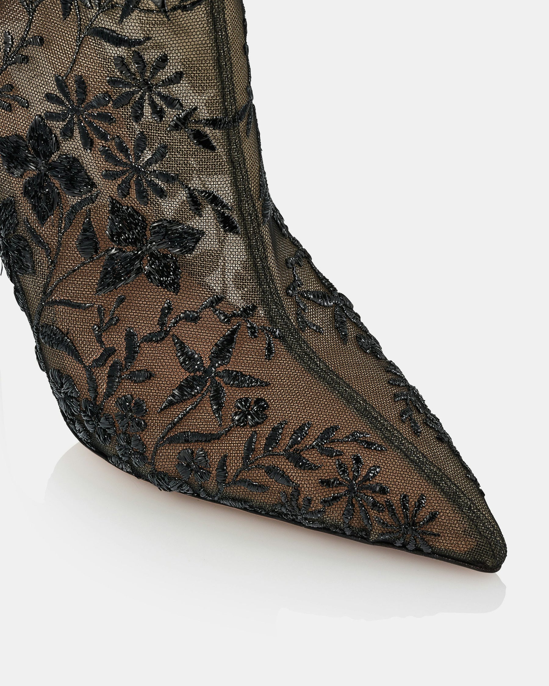 Sheer Tulle Mesh Boots