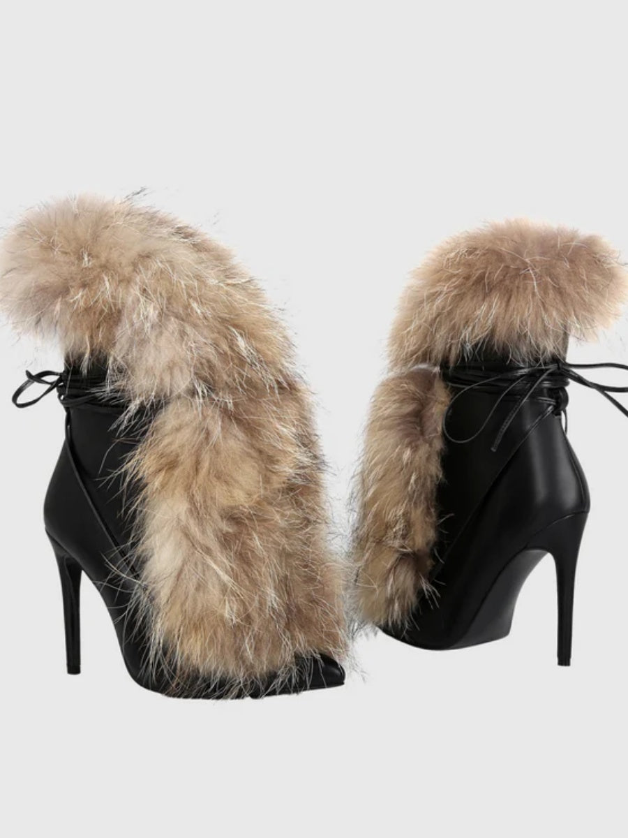 Faux Fur Ankle Boots