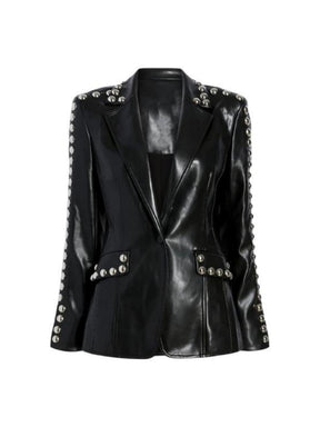 Black Leather Blazer