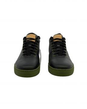 Mid Top Leather Sneakers