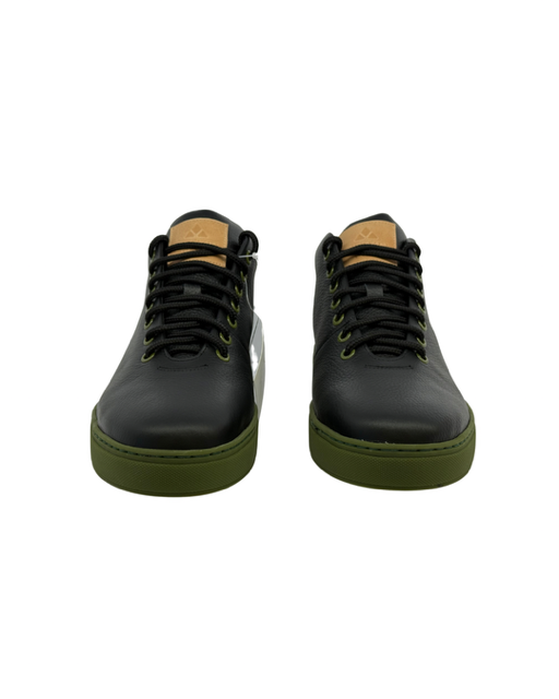 Mid Top Leather Sneakers