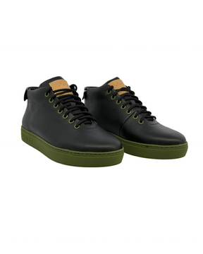 Mid Top Leather Sneakers