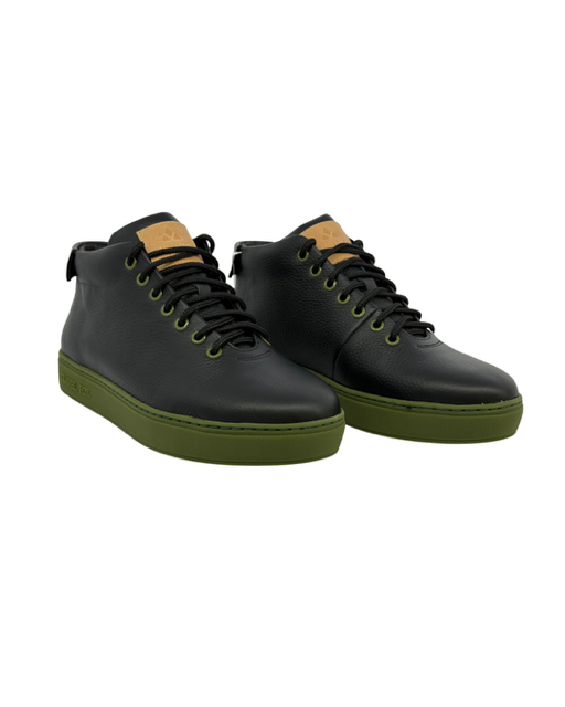 Mid Top Leather Sneakers