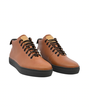 Mid Top Leather Sneakers