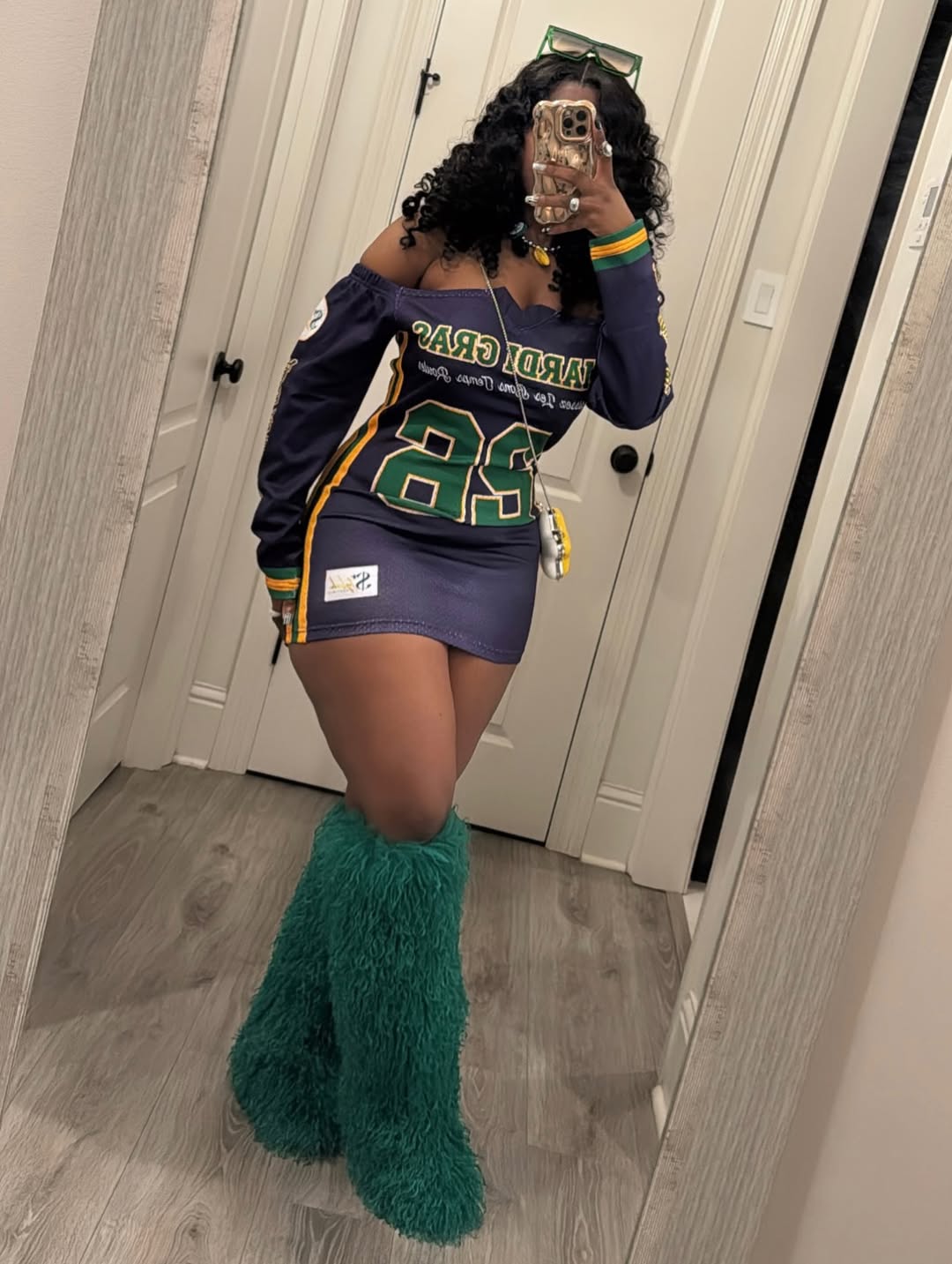 Navy Mini Jersey Dress