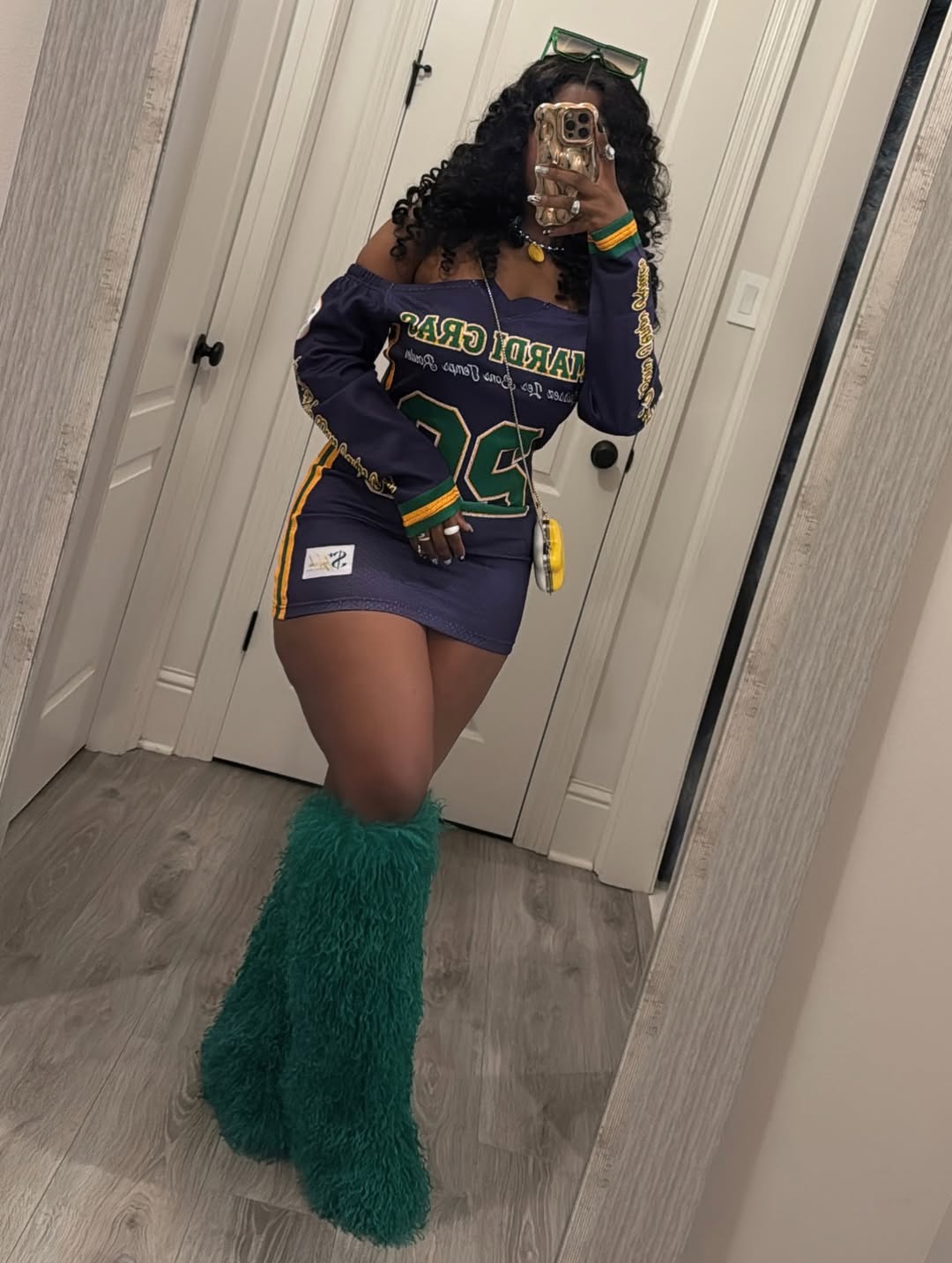 Navy Mini Jersey Dress