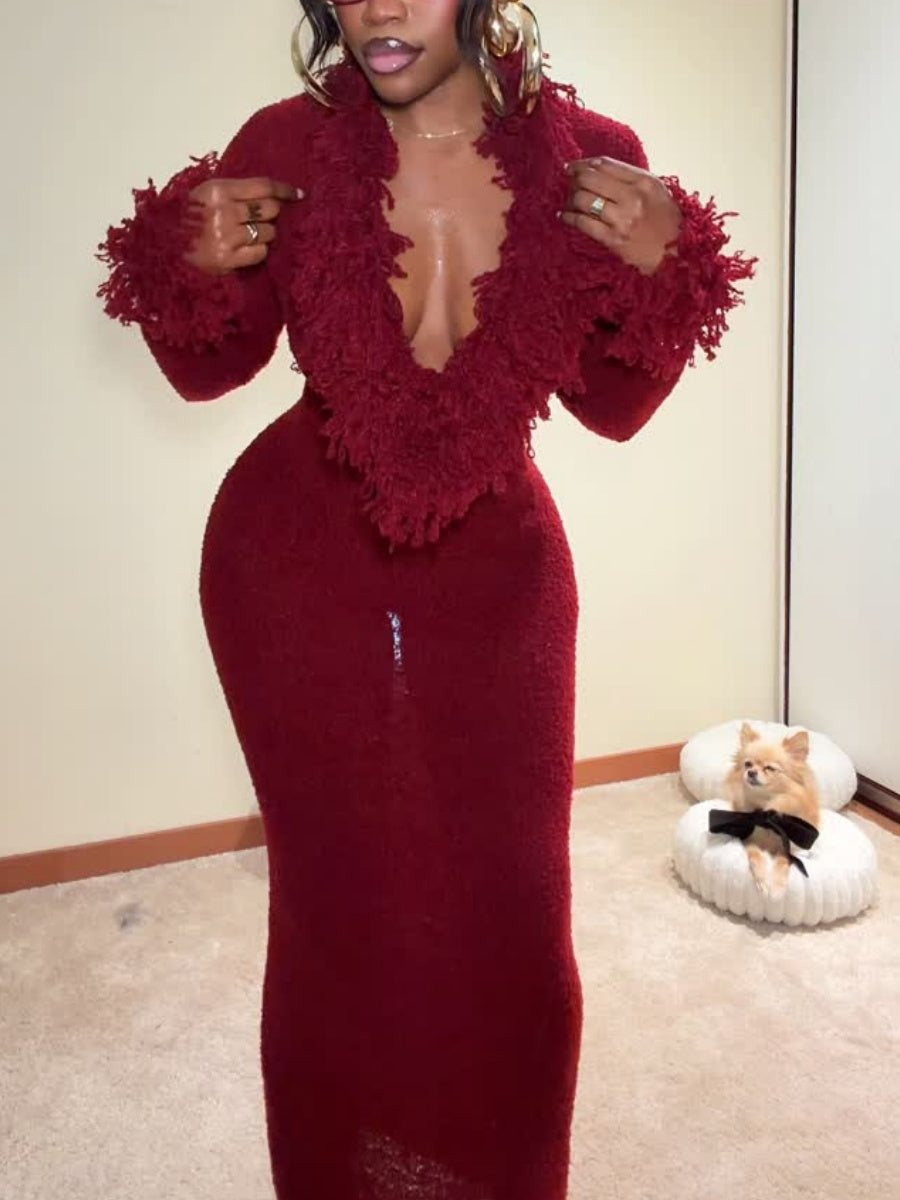 Chi Sweater Maxi Dress