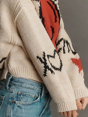 Lovestruck Long-Sleeve Crew-Neck Sweater