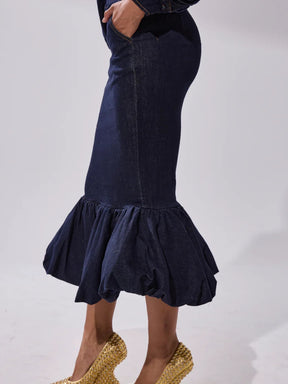 Denim Skirt Set
