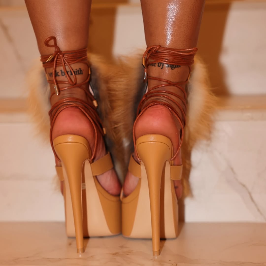 Faux Fur Heels