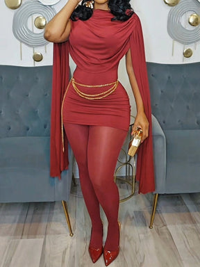 Swing Collar Sexy Sleeveless Dress