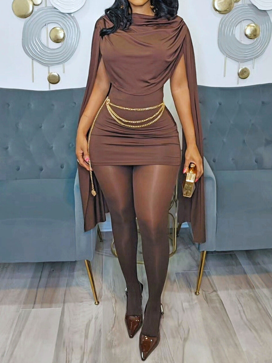 Swing Collar Sexy Sleeveless Dress