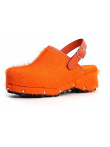 Adjustable Buckle Retro Wool Shoes