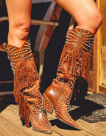 Women's Fab Cowboy Tassel Boots