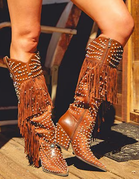 Women's Fab Cowboy Tassel Boots
