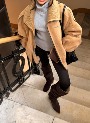 Fab Sheepskin Warm Jacket