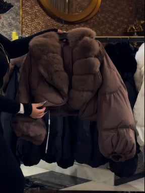 Faux Fur Down Jacket