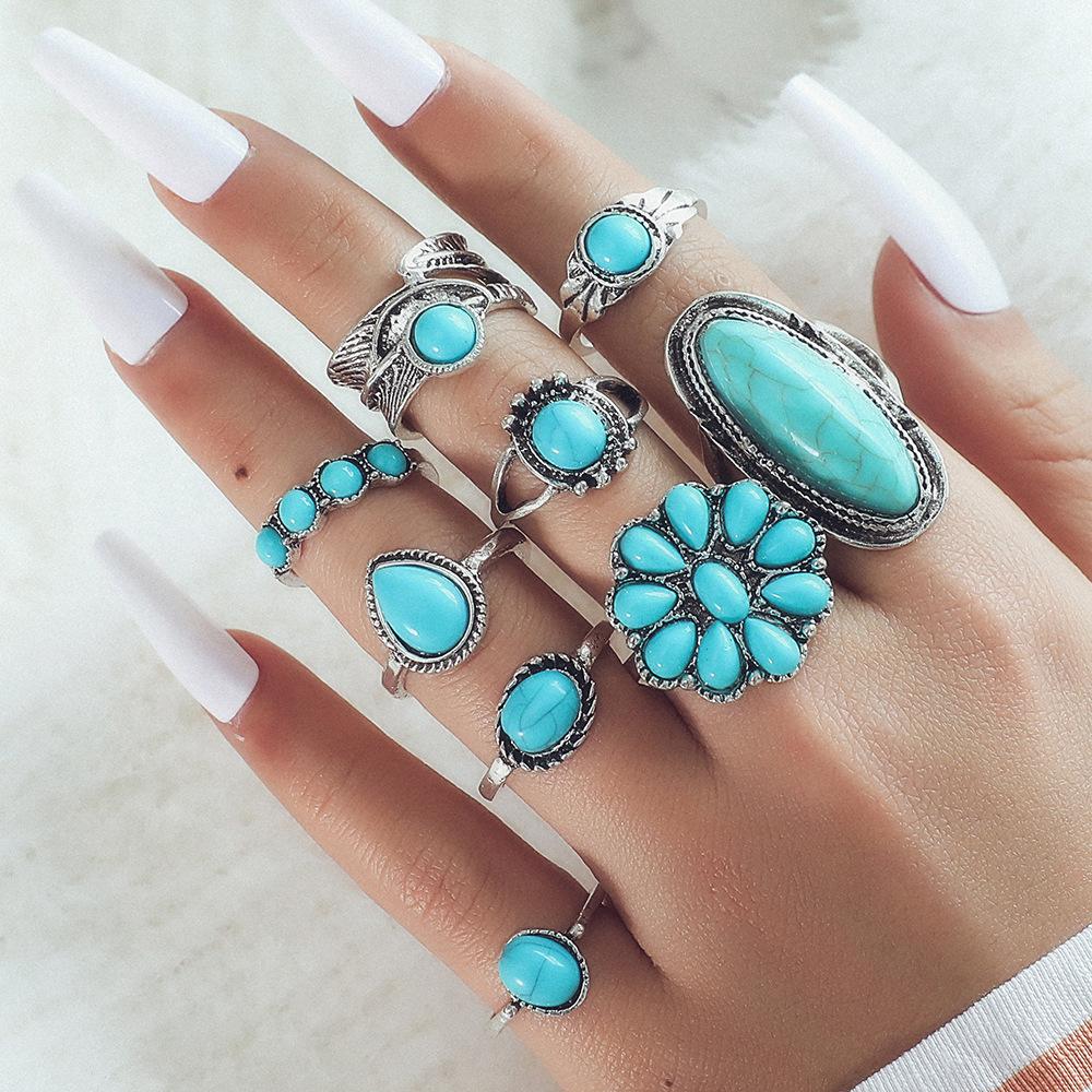 Vintage Bohemian Turquoise Jewelry