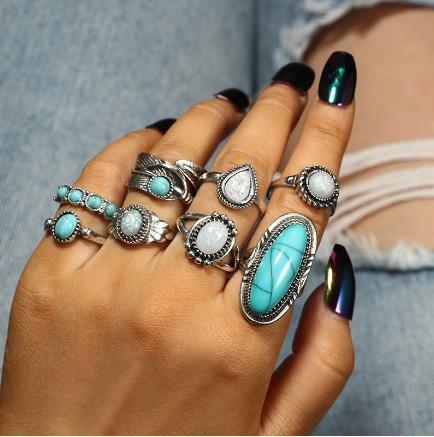 Vintage Bohemian Turquoise Jewelry