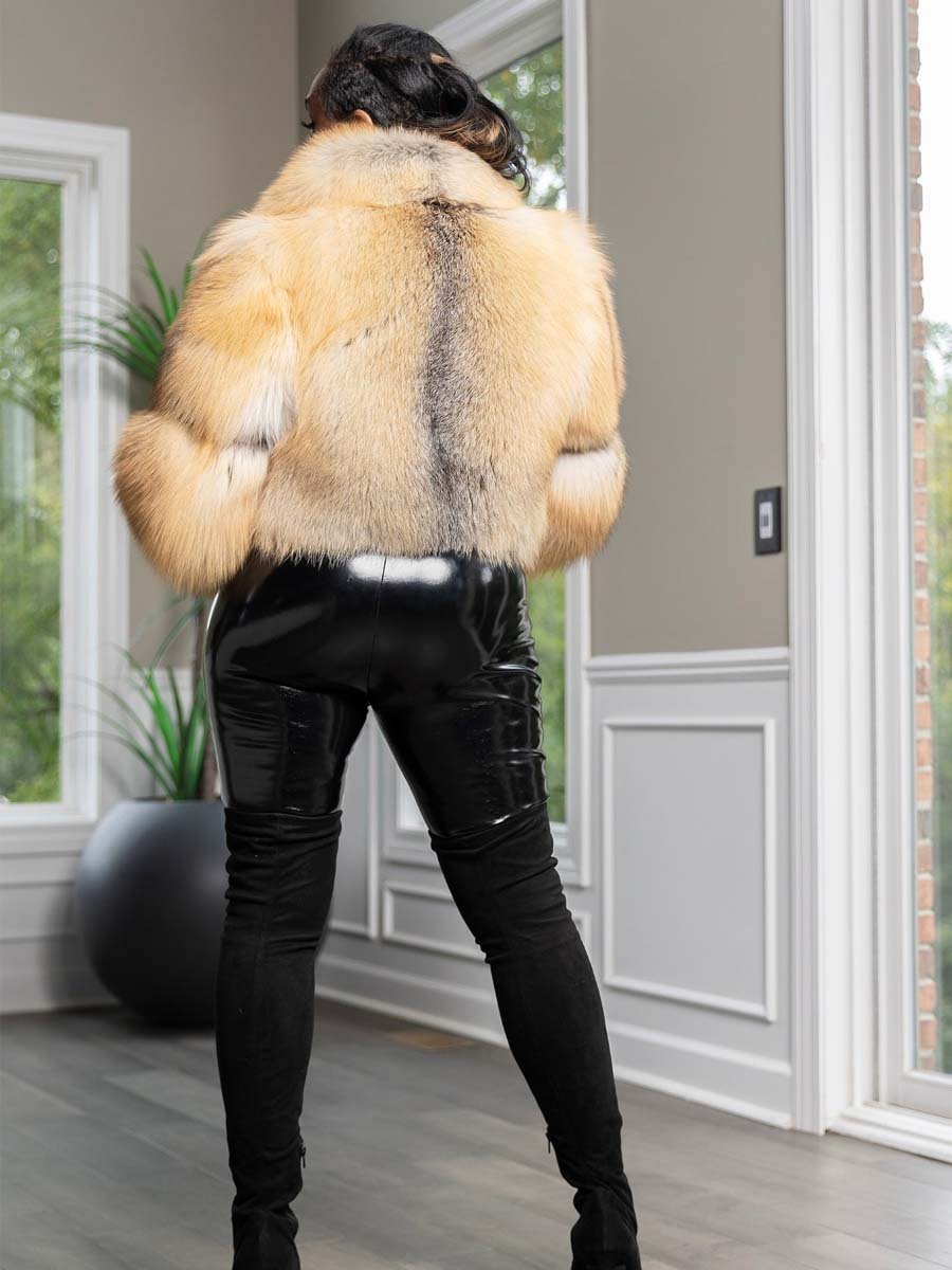 Cropped Faux Fur Jacket