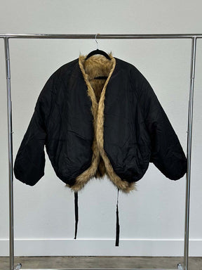 Reversible Faux Fur & Nylon Jacket
