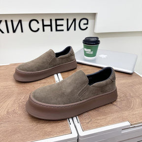 Thick Sole Slip-on Casual Shoes For Men