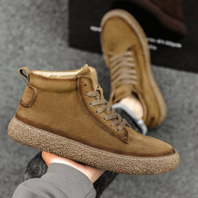 Vintage High top Leather Thick Sole Casual Shoes