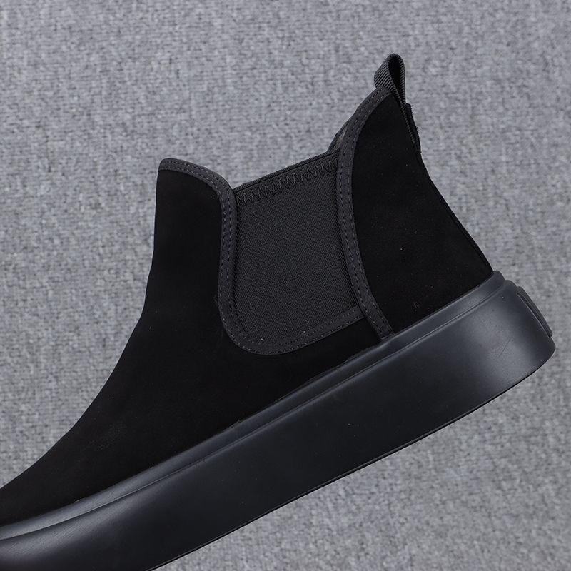 Men's high top slip-on boots