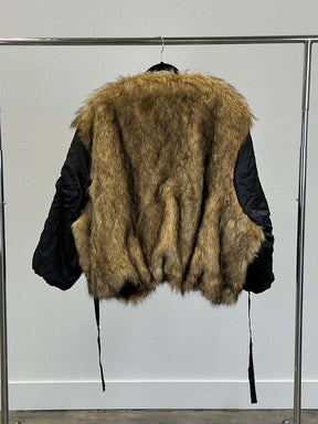Reversible Faux Fur & Nylon Jacket