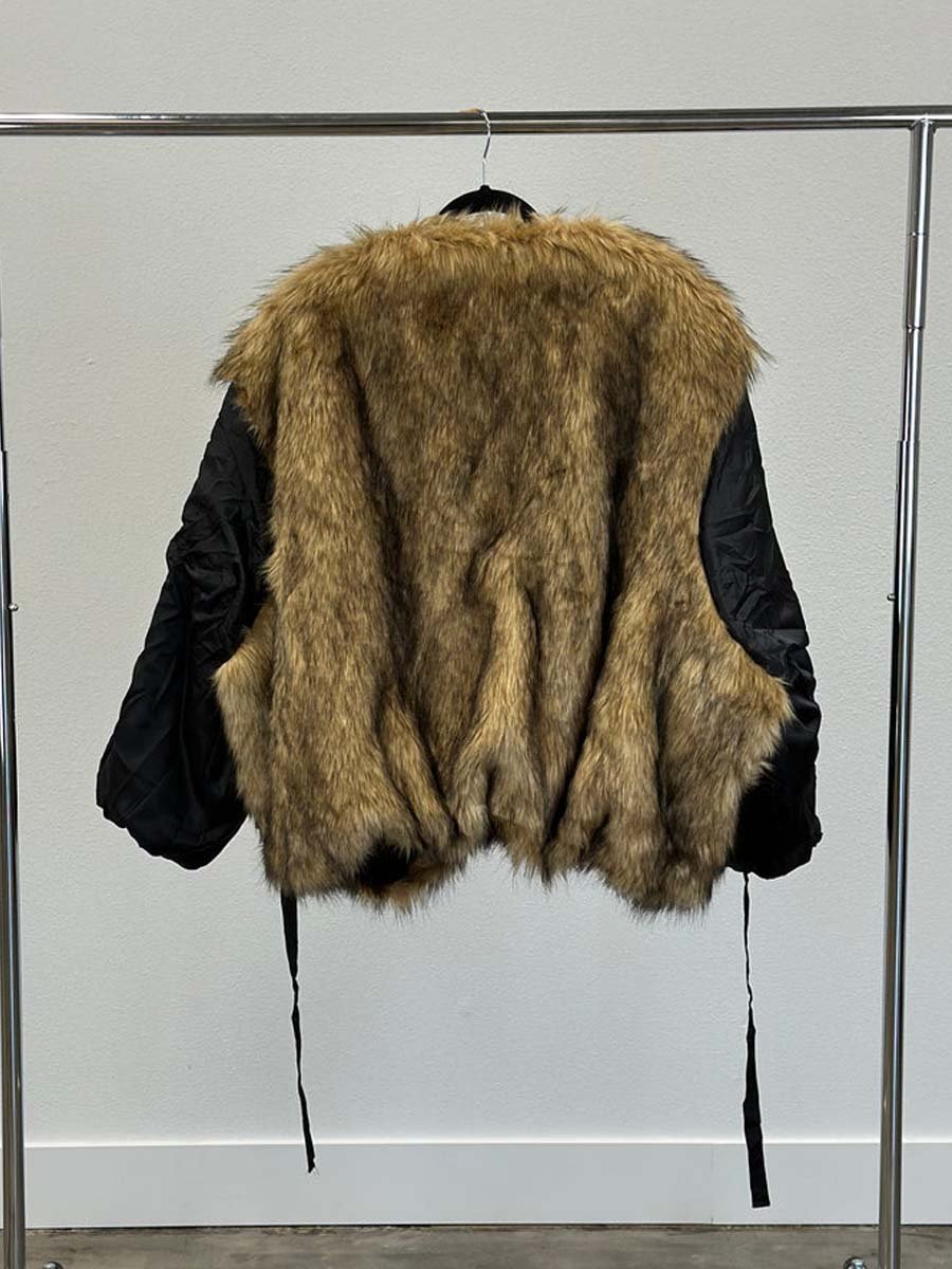 Reversible Faux Fur & Nylon Jacket