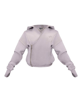 ASYMMETRICAL JACKET AND SWEATPANT SET