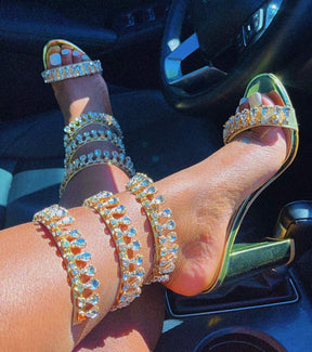 Diamond High Heel Sandals