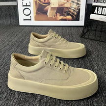 Lace-up canvas breathable casual shoes