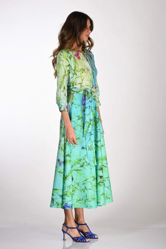 THE RAINFOREST PRINT SHIRT DRESS