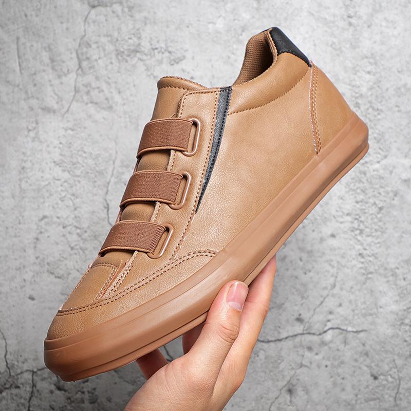 Breathable casual low-top leather shoes