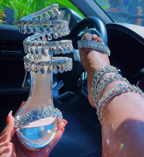 Diamond High Heel Sandals
