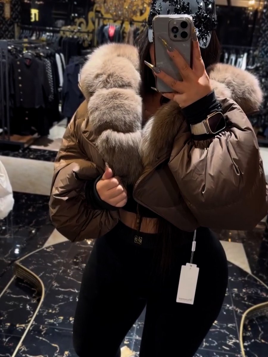 Faux Fur Down Jacket