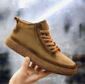 Vintage High top Leather Thick Sole Casual Shoes