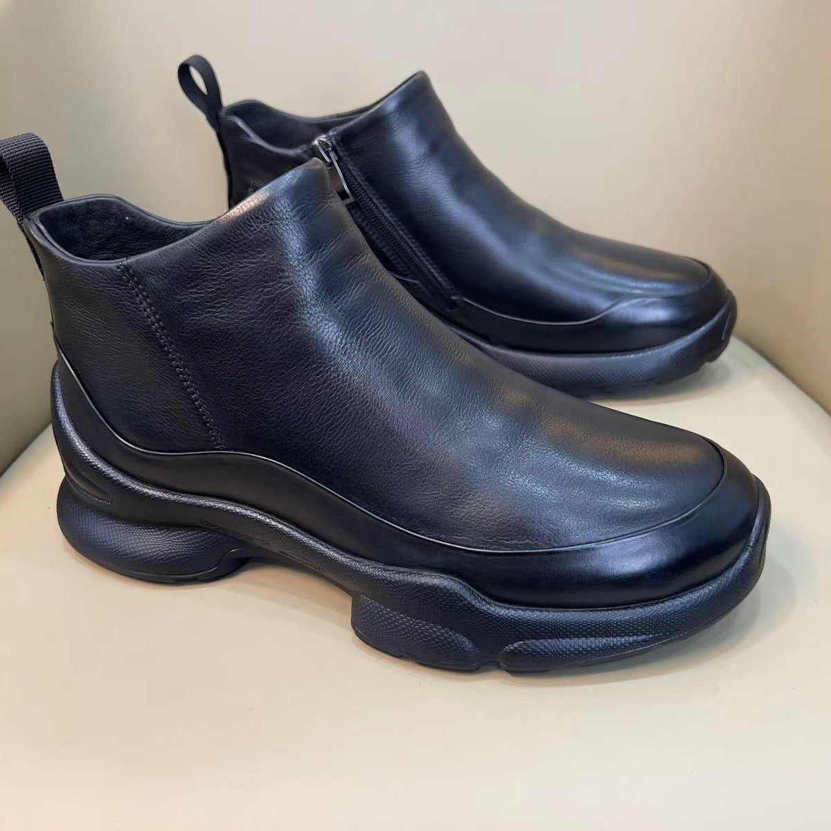 Men's Black Handmade Boots