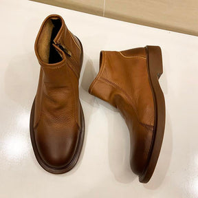 Men's High Top Soft Leather Chelsea Boots