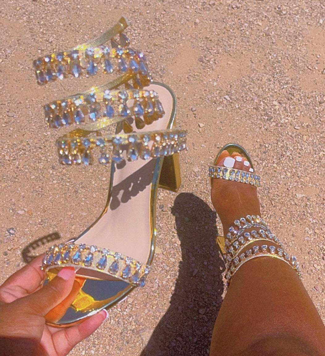 Diamond High Heel Sandals