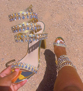 Diamond High Heel Sandals