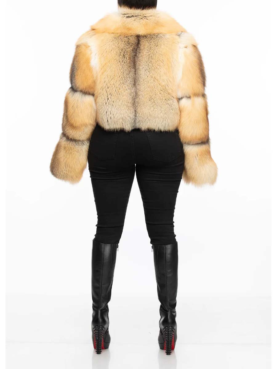 Cropped Faux Fur Jacket