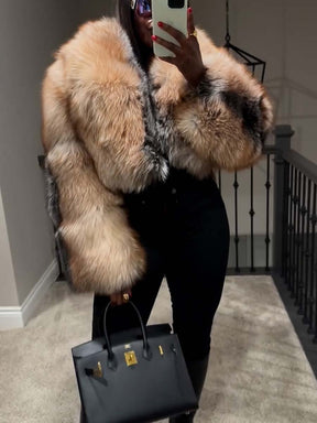 Faux Fur Cropped Jacket