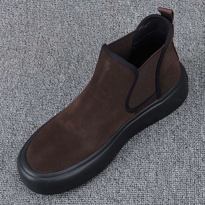 Men's high top slip-on boots