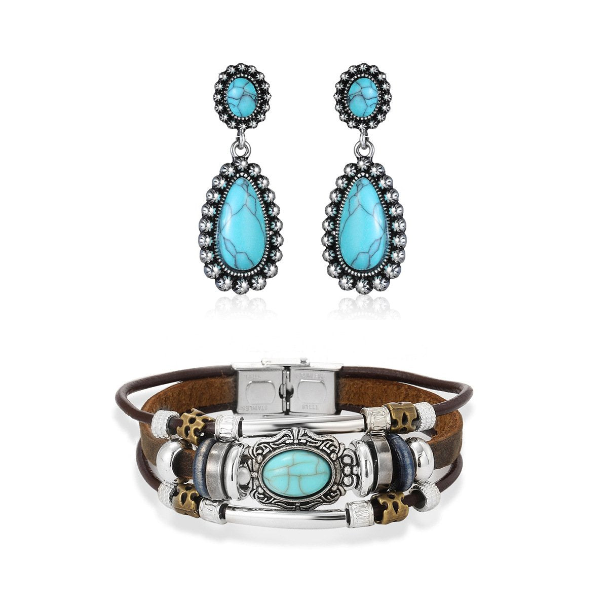 Vintage Bohemian Turquoise Jewelry