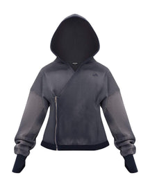 ASYMMETRICAL JACKET AND SWEATPANT SET